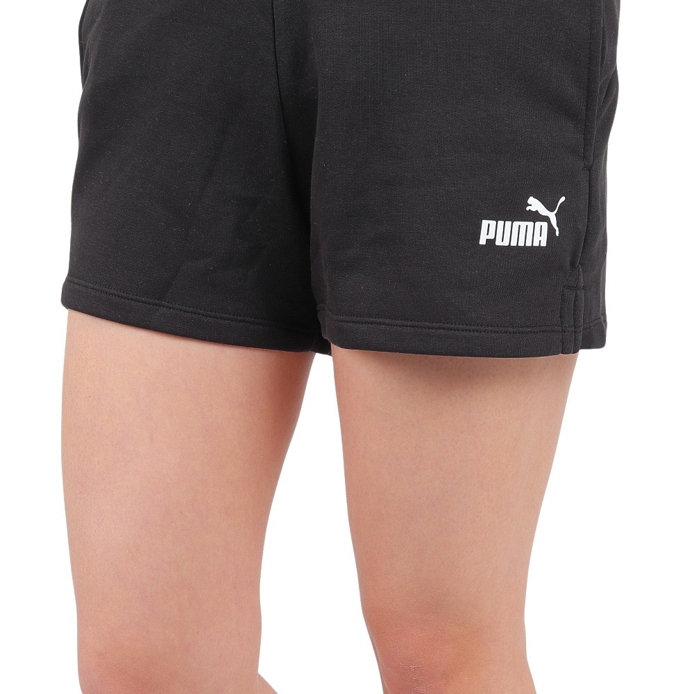 プーマ（PUMA）（レディース）ESS 4インチ スウェットショーツ 588695 01 BLK