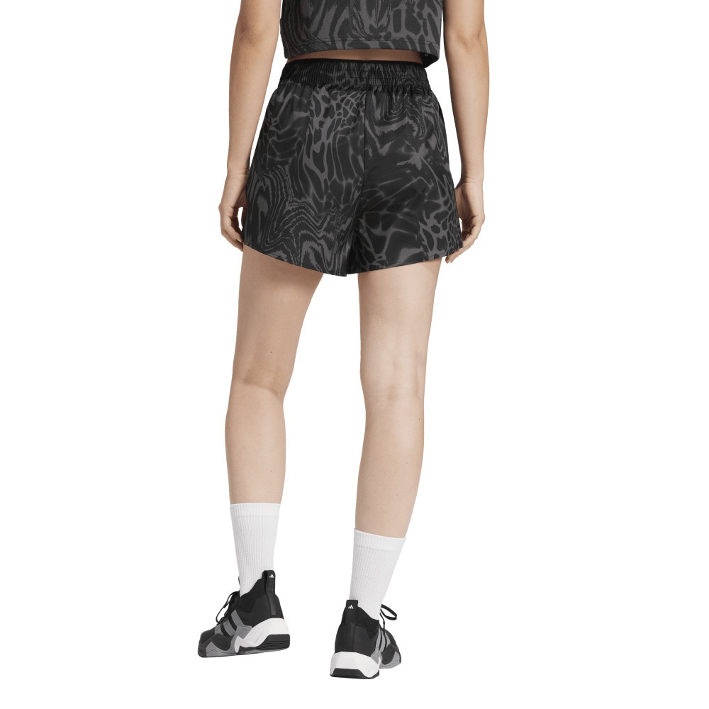 アディダス（adidas）（レディース）トレイン エッセンシャルズ MIN オールオーバープリント ワークアウト ショーツ KUD17-JE8685