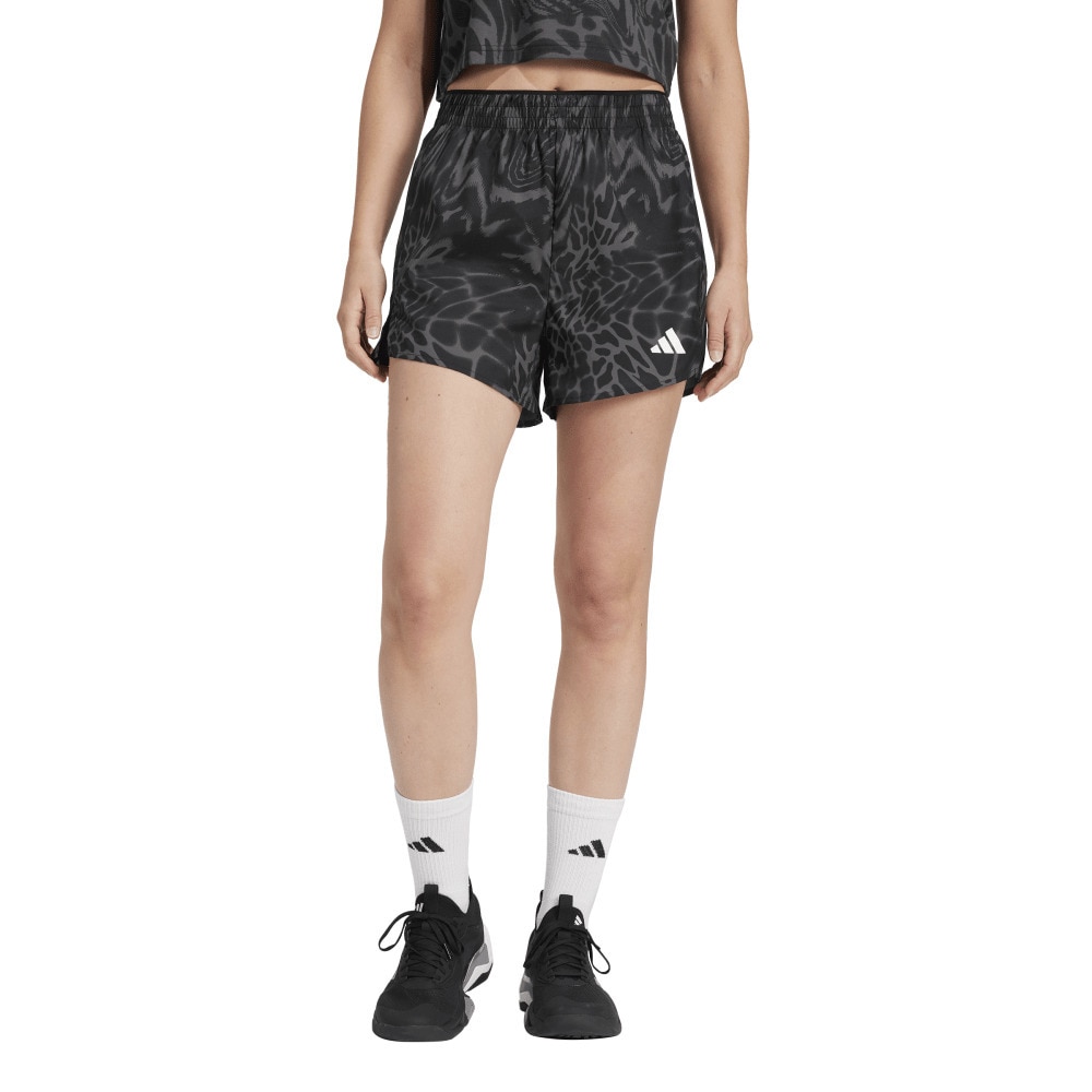 アディダス（adidas）（レディース）トレイン エッセンシャルズ MIN オールオーバープリント ワークアウト ショーツ KUD17-JE8685