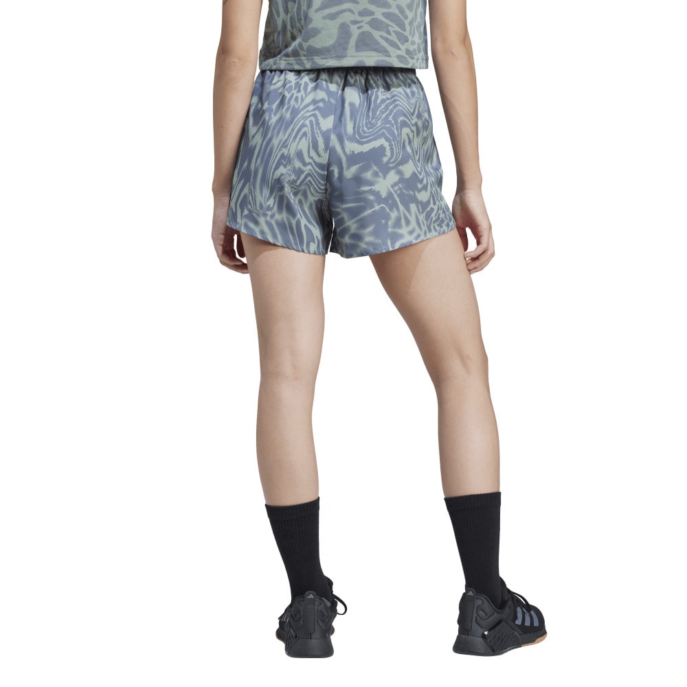 アディダス（adidas）（レディース）トレイン エッセンシャルズ MIN オールオーバープリント ワークアウト ショーツ KUD17-JE8690