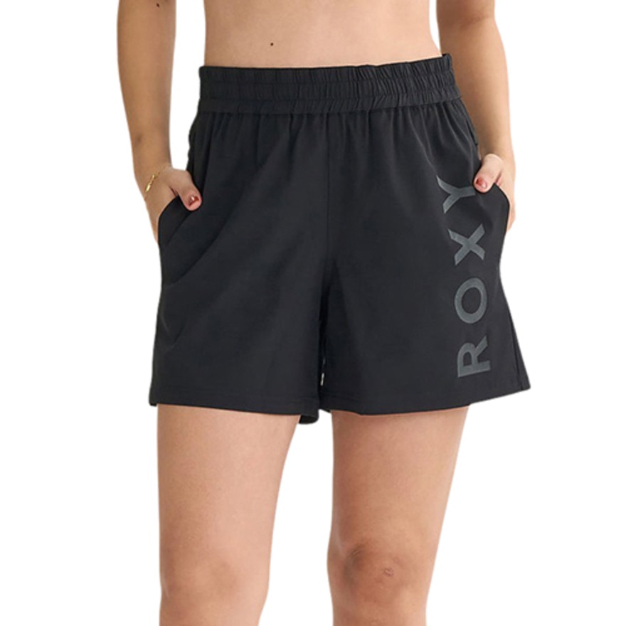 ロキシー（ROXY）（レディース）MY 1ST ROXY SHORTS フィットネス 4WAYストレッチ ョート丈パンツ 25FWRPT254530BLK