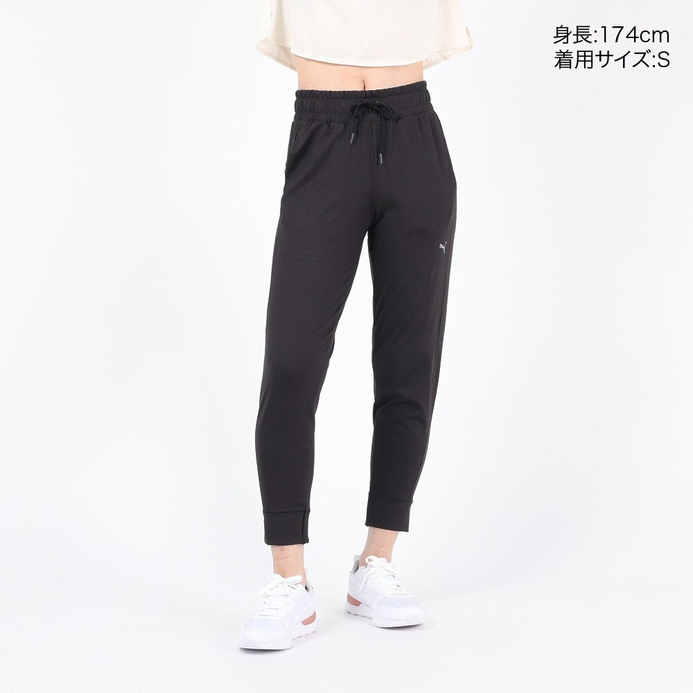 プーマ（PUMA）（レディース）スタジオ FOUNDATION ニット 3/4 パンツ 521869 01 BLK