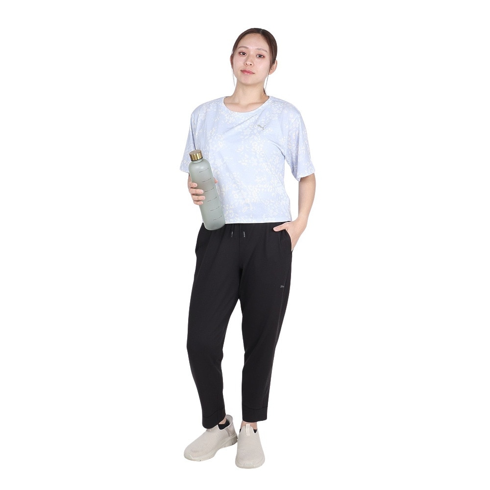 プーマ（PUMA）（レディース）ヨガ スタジオ ファンデーション ニット クロップ パンツ 527073 01 BLK