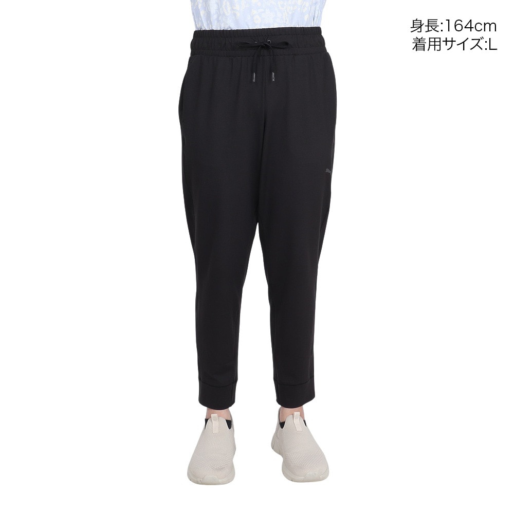 プーマ（PUMA）（レディース）ヨガ スタジオ ファンデーション ニット クロップ パンツ 527073 01 BLK