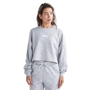 ロキシー(ROXY)(レディース)長袖シャツ レディース  クルーネック ITS TIME PO 23FWRPO234504GRY
