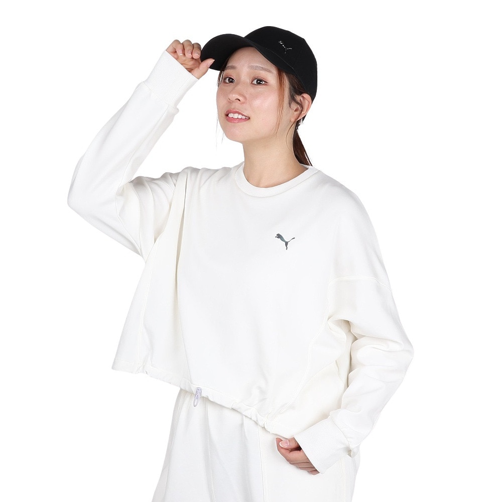 プーマ（PUMA）（レディース）TRN EDGE ニット クルー スウェットシャツ 527992 87 OWHT