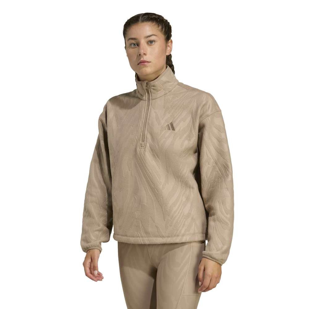 アディダス（adidas）（レディース）スウェット AOP POLARフリース プルオーバー KKQ13-JX3122