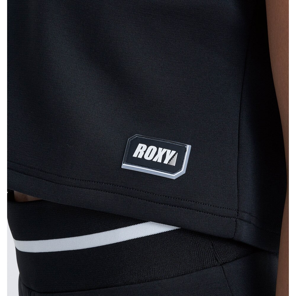 ロキシー（ROXY）（レディース）FIND YOUR WAY 速乾 UVカット 冷感 ハーフジップ 半袖トップス 24SURDK242513BLK