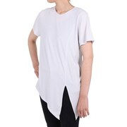 ウィッテム（HUITIEME）（レディース）フィットネス スラブ チュニックTシャツ HU20SDSK821004SWHT