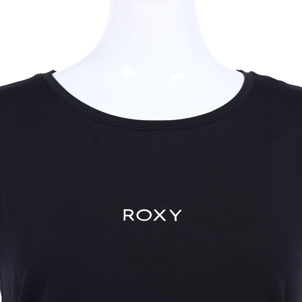 ロキシー（ROXY）（レディース）速乾 UVカット Tシャツ & カップ付きキャミ セット FULL MOON SET TEE RST201527 BLK