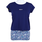 ロキシー（ROXY）（レディース）速乾 UVカット Tシャツ & カップ付きキャミ セット FULL MOON SET TEE RST201527 NVY
