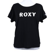 ロキシー（ROXY）（レディース）速乾 UVカット Tシャツ & カップ付きタンク セット MY EYES RST202509 BLK