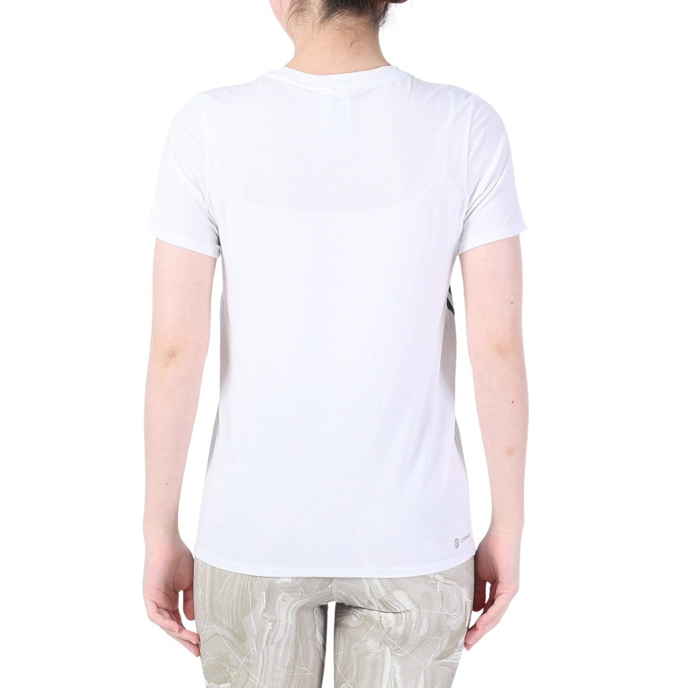 アディダス（adidas）（レディース）トレイン アイコンズ スリーストライプス 半袖Tシャツ CA028-HI1275