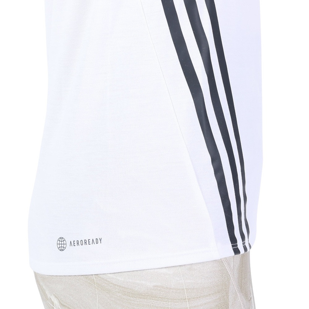 アディダス（adidas）（レディース）トレイン アイコンズ スリーストライプス 半袖Tシャツ CA028-HI1275