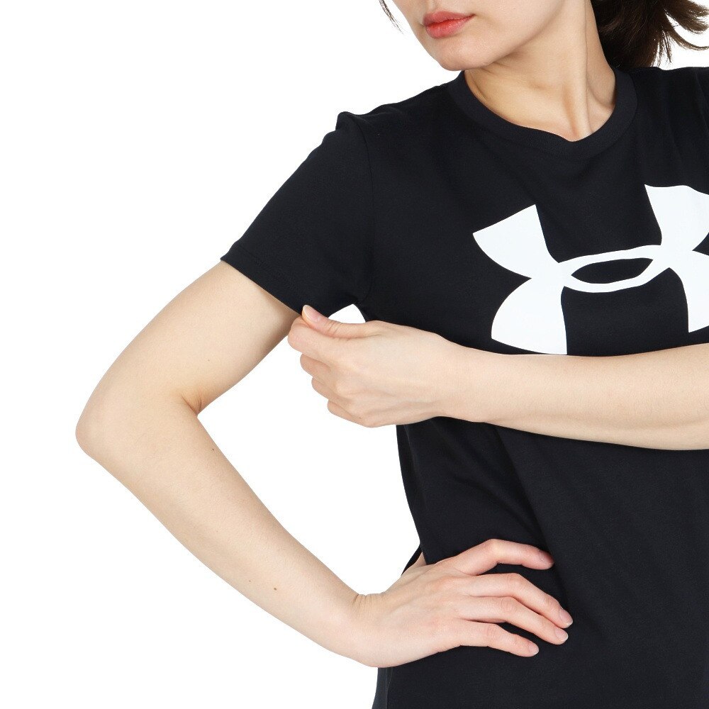 アンダーアーマー（UNDER ARMOUR）（レディース）半袖Tシャツ レディース ライブ グラフィック 1356305 BLK/WHT AT