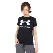 アンダーアーマー（UNDER ARMOUR）（レディース）半袖Tシャツ レディース ライブ グラフィック 1356305 BLK/WHT AT