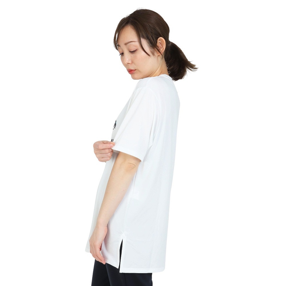アンダーアーマー（UNDER ARMOUR）（レディース）tシャツ カットソー 半袖 ホワイト 白 テックオーバーサイズ TEE 1378305 100 ヨガ フィットネスウェア