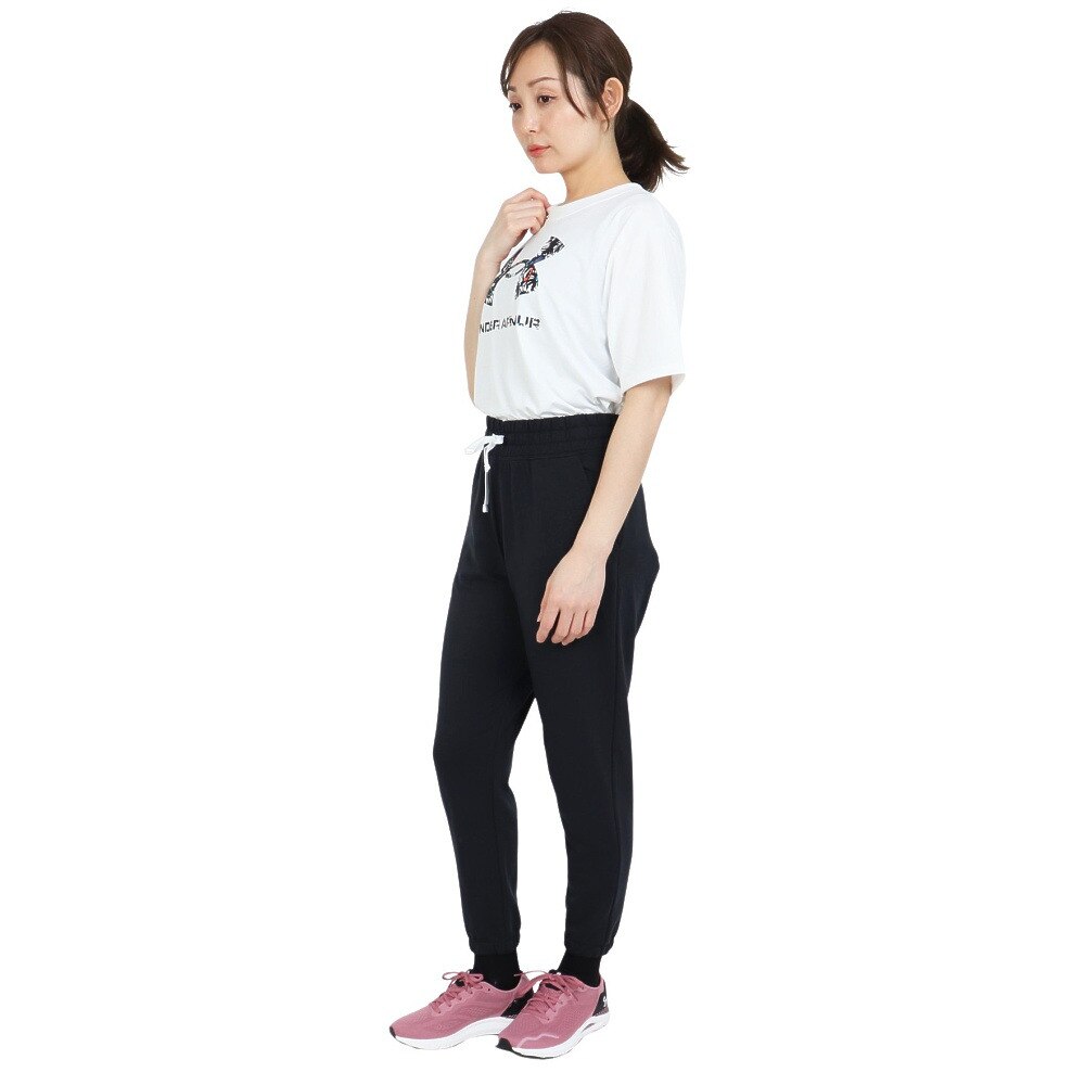 アンダーアーマー（UNDER ARMOUR）（レディース）tシャツ カットソー 半袖 ホワイト 白 テックオーバーサイズ TEE 1378305 100 ヨガ フィットネスウェア
