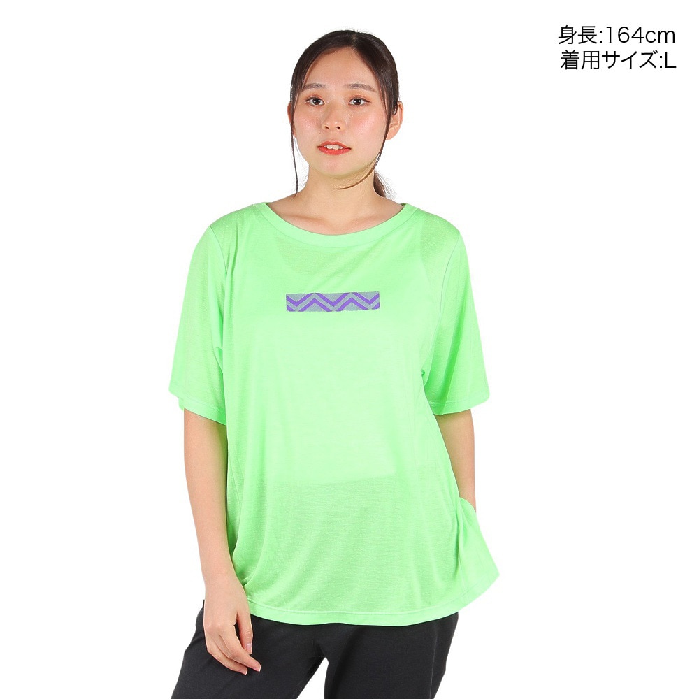 ジーフィット（G-FIT）（レディース）Tシャツ レディース リラックスフィット トップ GA-C652TS LIME