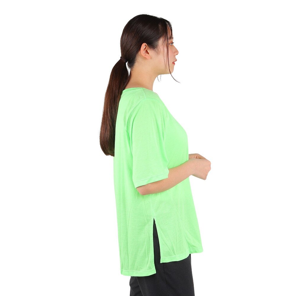 ジーフィット（G-FIT）（レディース）Tシャツ レディース リラックスフィット トップ GA-C652TS LIME