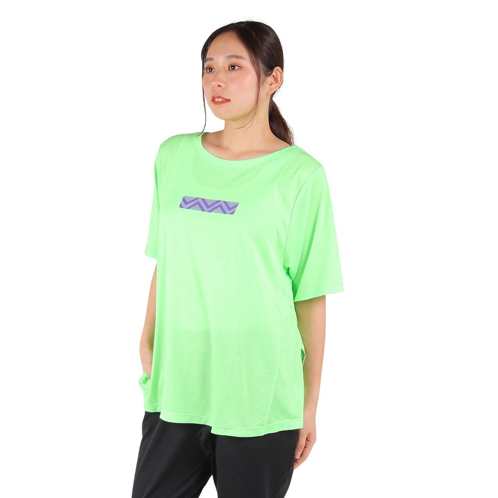 Ｇフィット Tシャツ レディース リラックスフィット トップ GA-C652TS LIME Ｍ 30 ヨガ・フィットネス・トレーニング