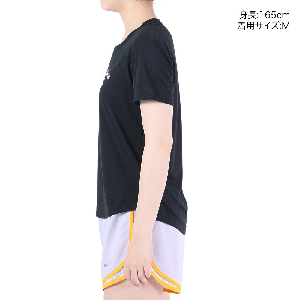 ナイキ（NIKE）（レディース）半袖Tシャツ レディース 黒 ウィメンズ ワン ドライフィット STD DX0095-010