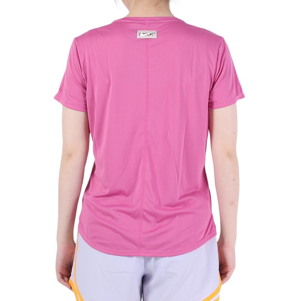 ナイキ（NIKE）（レディース）半袖Tシャツ レディース ピンク ワン ドライフィット STD DX0095-665 