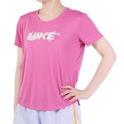 ナイキ（NIKE）（レディース）半袖Tシャツ レディース ピンク  ワン ドライフィット STD DX0095-665 
