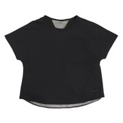 ダンスキン（DANSKIN）（レディース）ハイブリッドベントチュールTシャツ DC723100 K