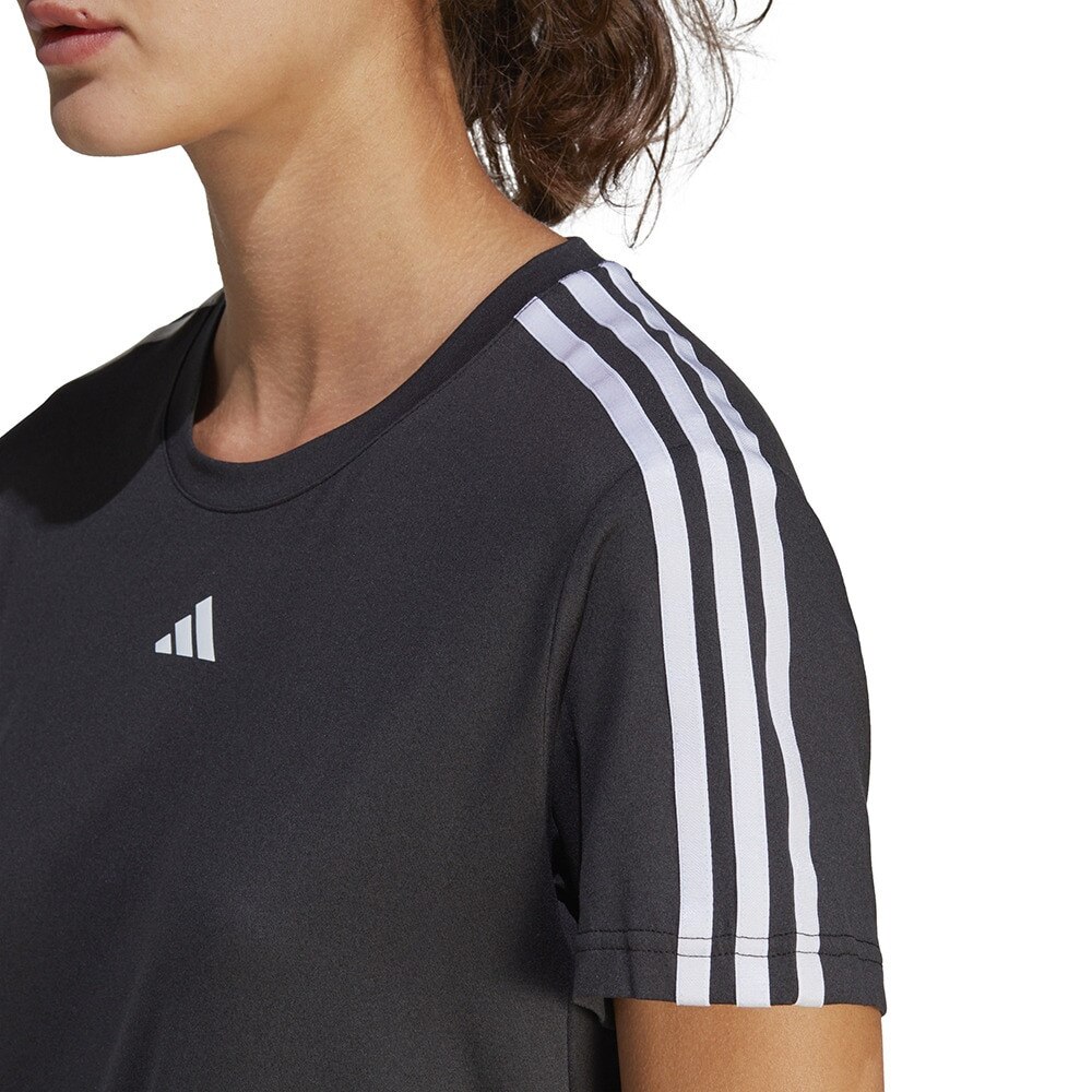 アディダス（adidas）（レディース）半袖Tシャツ レディース  エッセンシャルズ スリーストライプス BUT04-IC5039