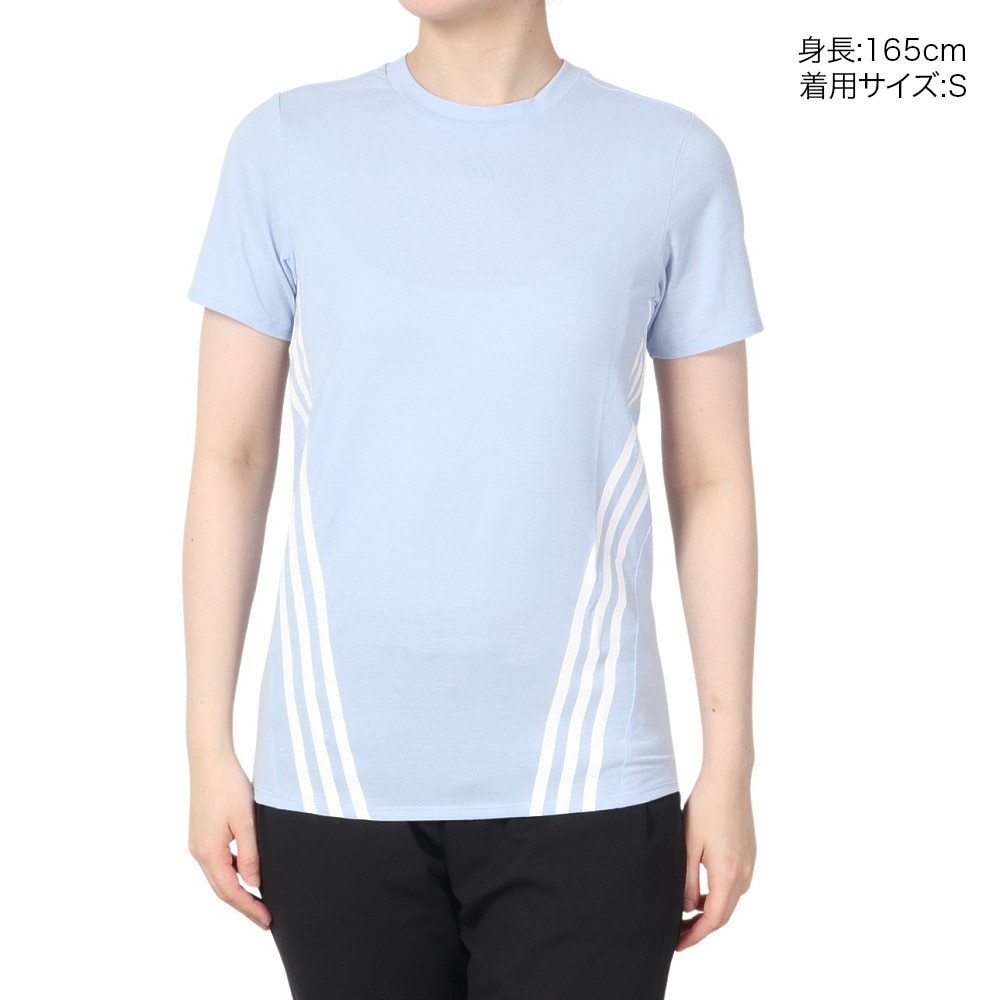 アディダス（adidas）（レディース）半袖Tシャツ レディーストレイン アイコンズ スリーストライプス CA028-HS2359