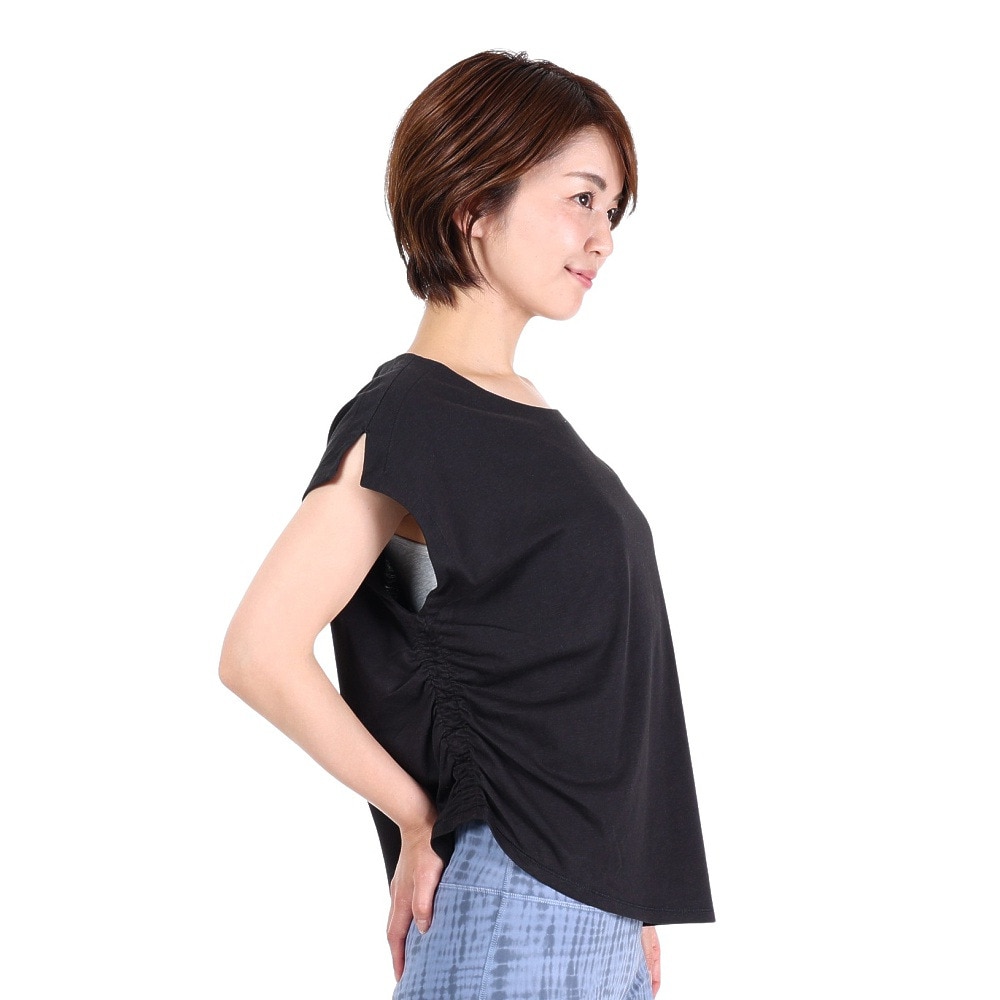 プーマ（PUMA）（レディース）ウィメンズ ヨガ スタジオ FOUNDATION 半袖Tシャツ 522738 01 BLK