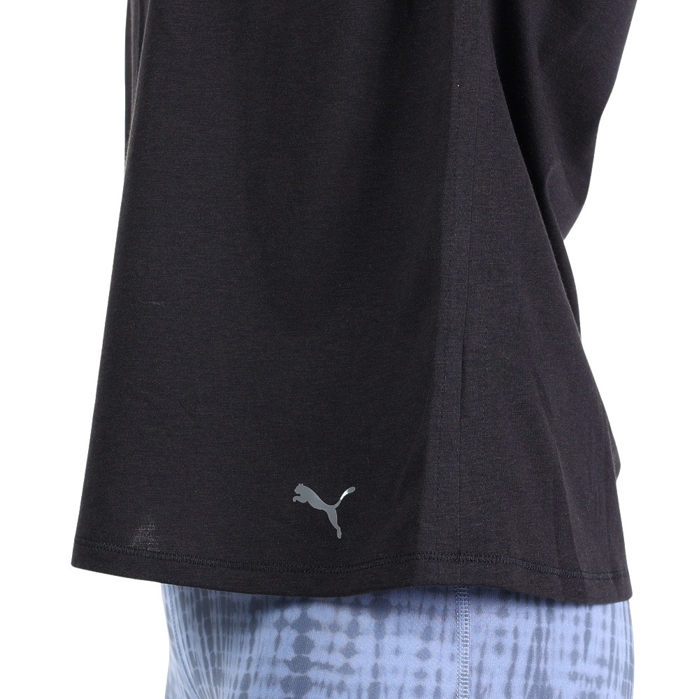 プーマ（PUMA）（レディース）ウィメンズ ヨガ スタジオ FOUNDATION 半袖Tシャツ 522738 01 BLK