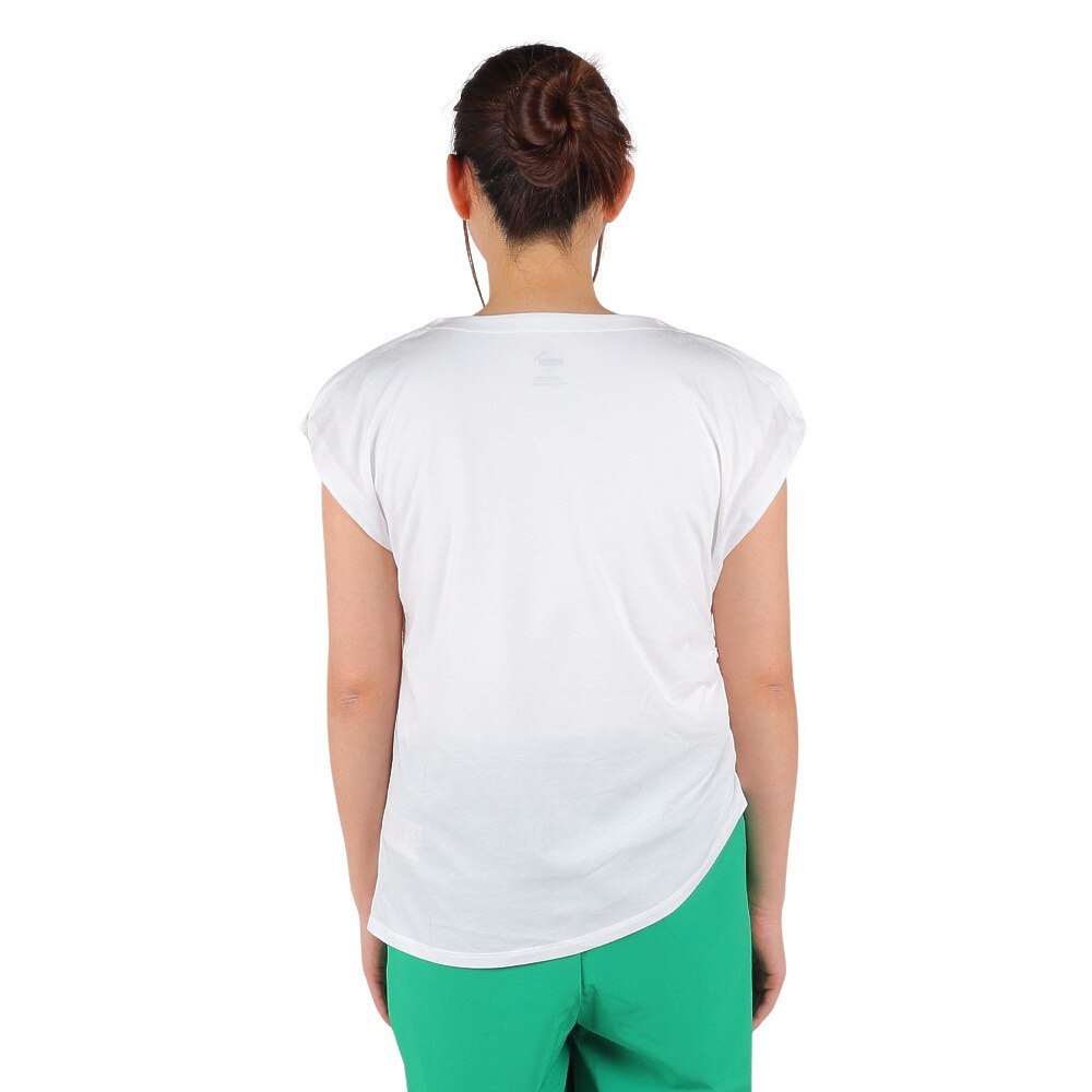 プーマ（PUMA）（レディース）ウィメンズ ヨガ スタジオ FOUNDATION 半袖Tシャツ 522738 02 WHT
