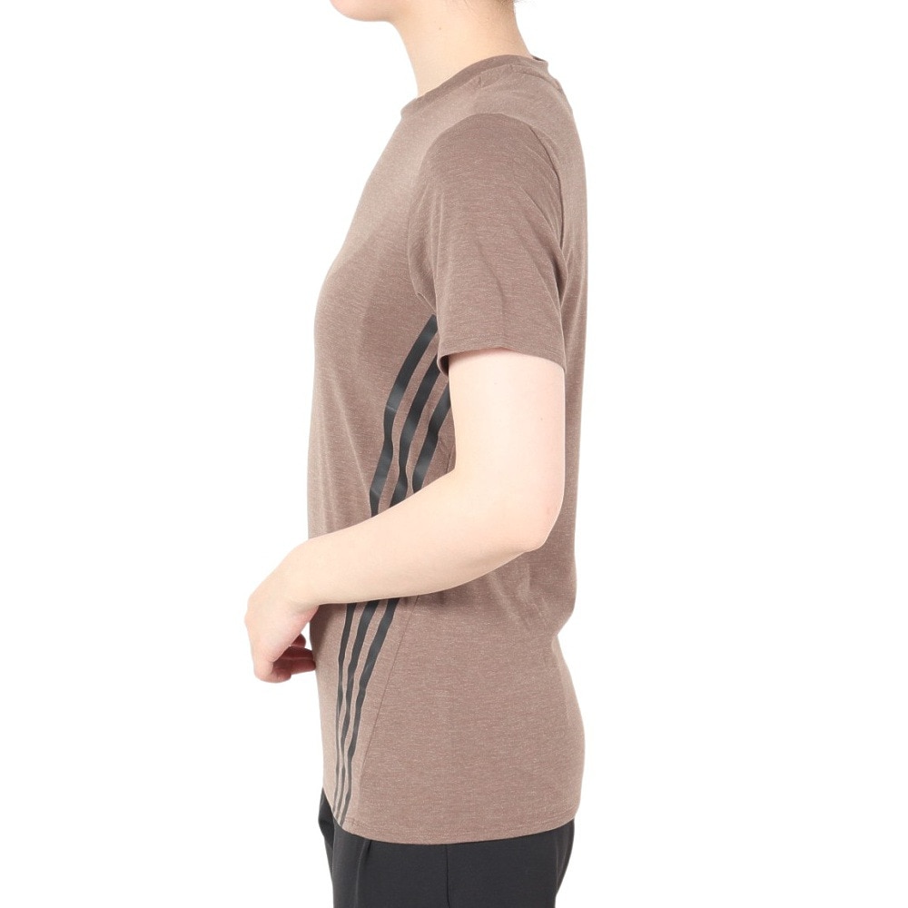 アディダス（adidas）（レディース）トレイン アイコンズ スリーストライプス 半袖Tシャツ CA028-HS2358
