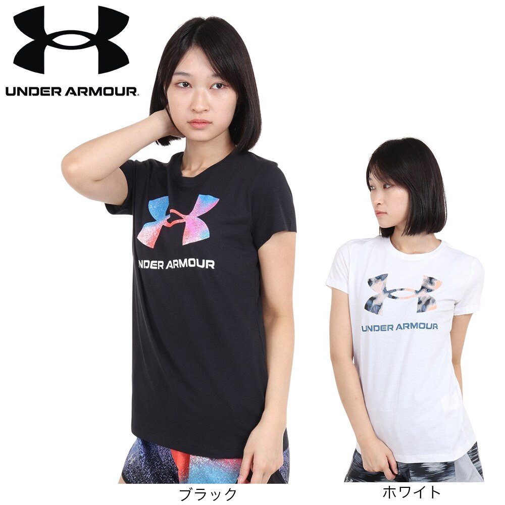 アンダーアーマー（UNDER ARMOUR）（レディース）半袖Tシャツ レディース ライブ スポーツスタイル グラフィック  1356305 110
