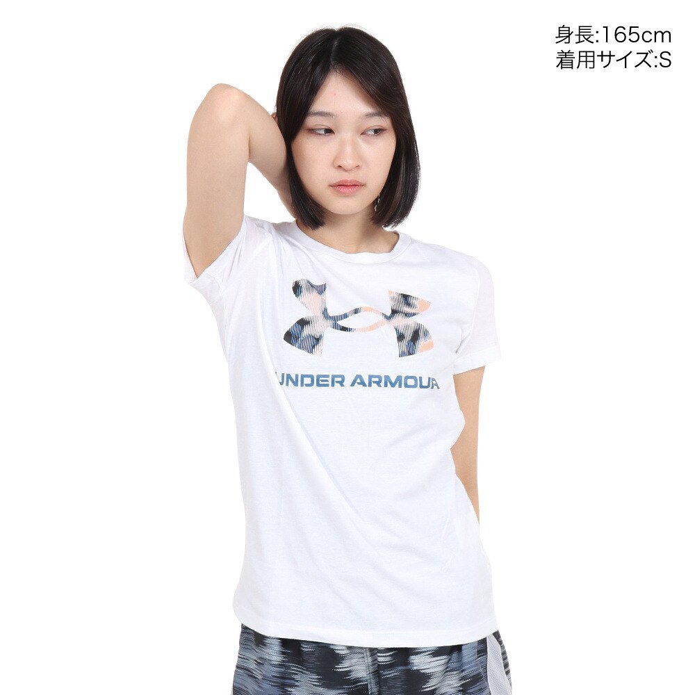 アンダーアーマー（UNDER ARMOUR）（レディース）半袖Tシャツ レディース ライブ スポーツスタイル グラフィック  1356305 110