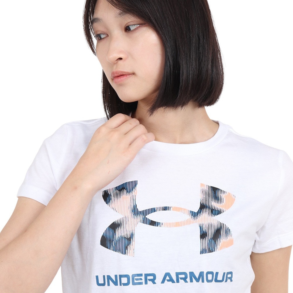アンダーアーマー（UNDER ARMOUR）（レディース）半袖Tシャツ レディース ライブ スポーツスタイル グラフィック  1356305 110