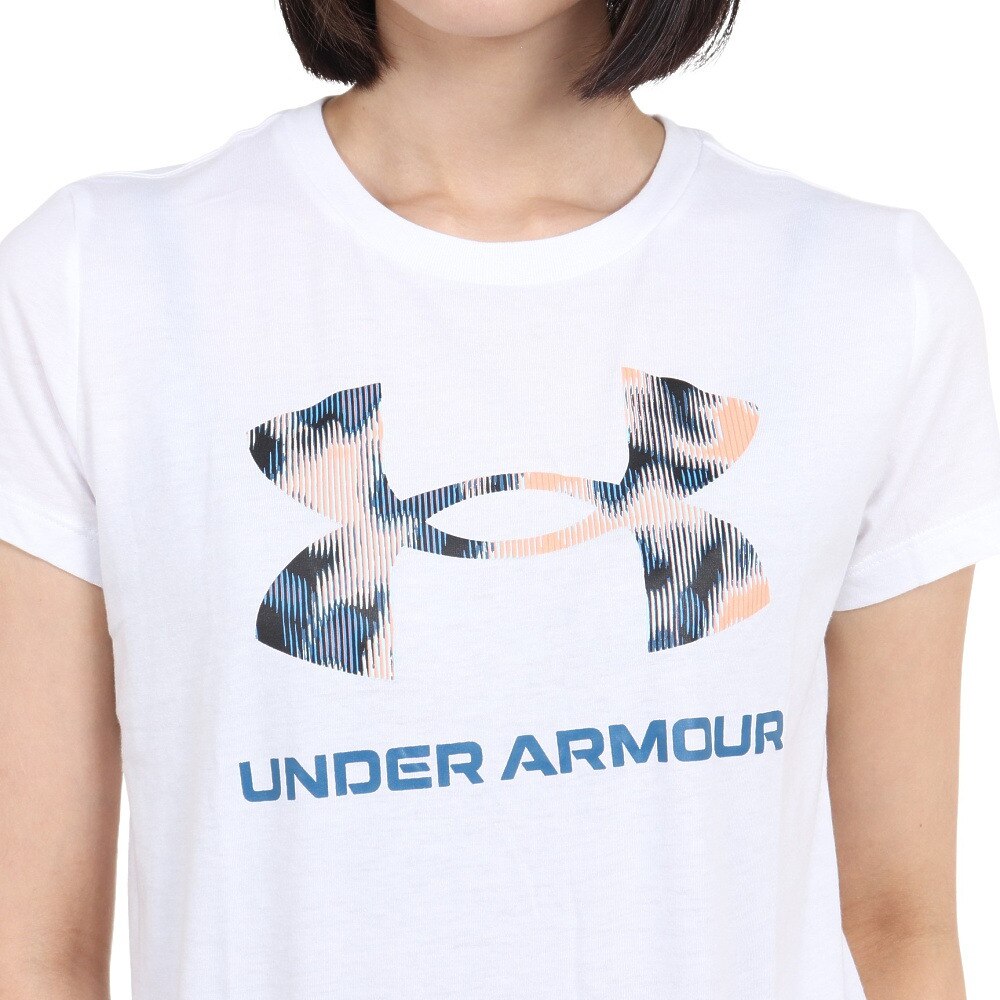 アンダーアーマー（UNDER ARMOUR）（レディース）半袖Tシャツ レディース ライブ スポーツスタイル グラフィック  1356305 110