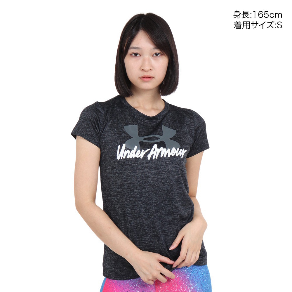 アンダーアーマー（UNDER ARMOUR）（レディース）半袖Tシャツ レディース テック ツイスト グラフィック  1379490 001