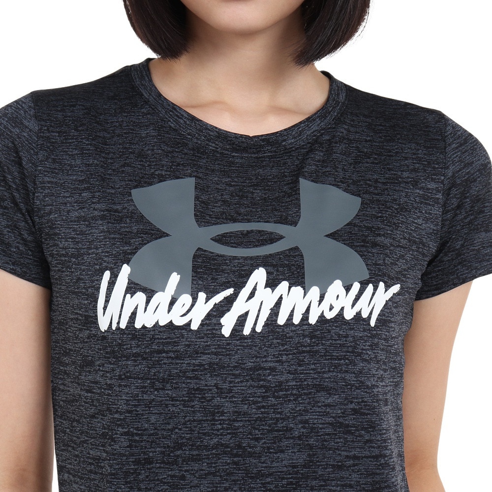 アンダーアーマー（UNDER ARMOUR）（レディース）半袖Tシャツ レディース テック ツイスト グラフィック  1379490 001