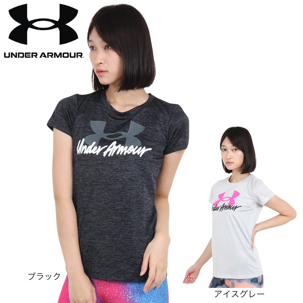 アンダーアーマー（UNDER ARMOUR）（レディース）半袖Tシャツ レディース テック ツイスト グラフィック1379490 100
