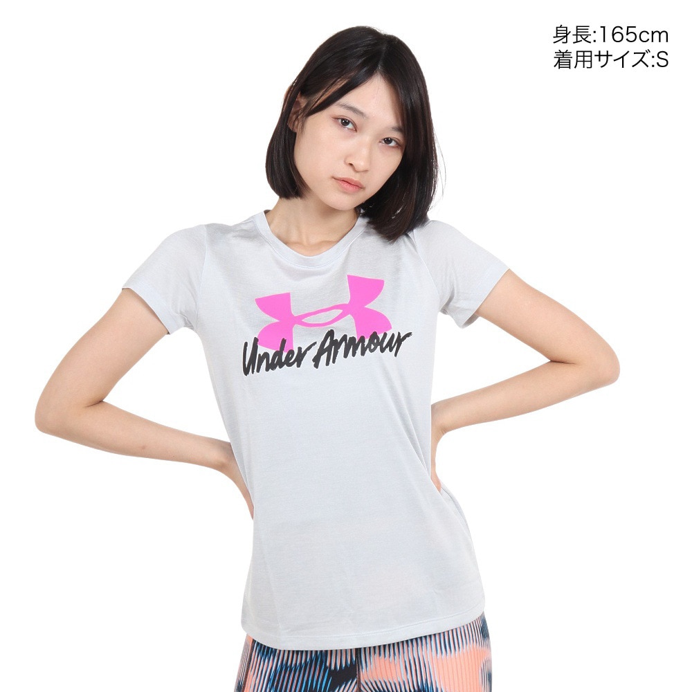 アンダーアーマー（UNDER ARMOUR）（レディース）半袖Tシャツ レディース テック ツイスト グラフィック1379490 100