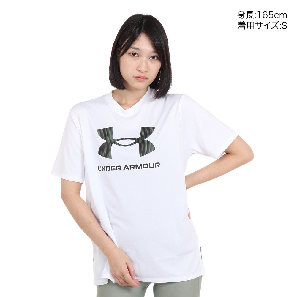 アンダーアーマー（UNDER ARMOUR）（レディース）半袖Tシャツ レディース テック オーバーサイズド  1381230 100
