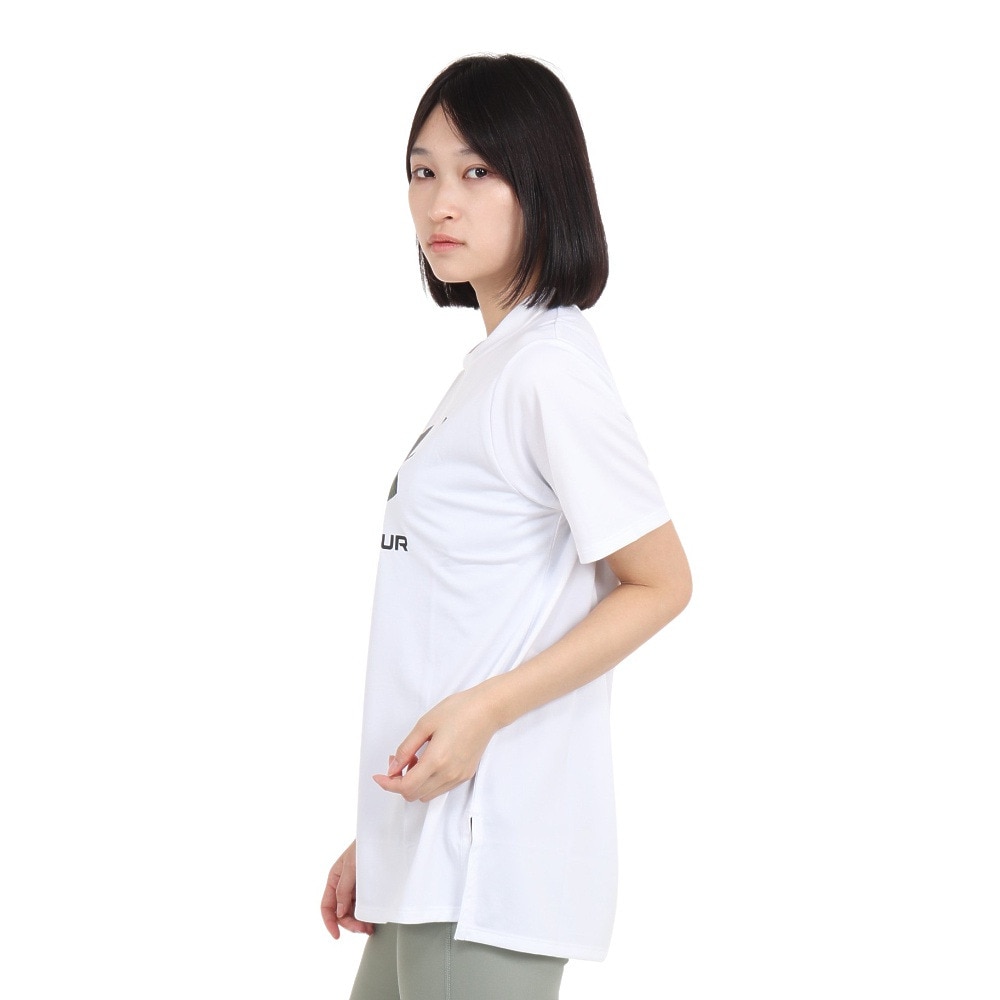 アンダーアーマー（UNDER ARMOUR）（レディース）半袖Tシャツ レディース テック オーバーサイズド  1381230 100