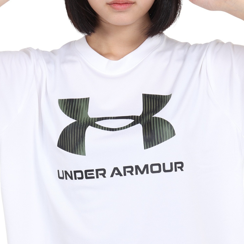 アンダーアーマー（UNDER ARMOUR）（レディース）半袖Tシャツ レディース テック オーバーサイズド  1381230 100