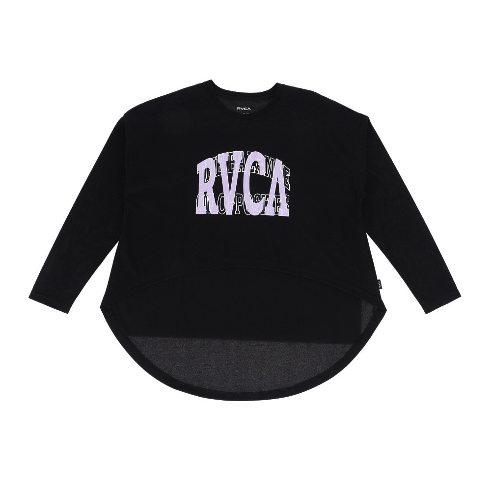 ルーカ（RVCA）（レディース）半袖Tシャツ レディース THE BALANCE LONG SLEEVE  ラッシュガード BD043810 BLK