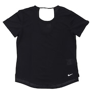 ナイキ（NIKE）（レディース）半袖Tシャツ レディース 黒 Dri-FIT ワン ブリーズ DX0132-010
