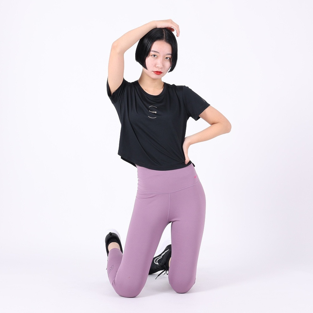 ナイキ（NIKE）（レディース）半袖Tシャツ レディース ドライフィット ワン クロップ FN7255-010