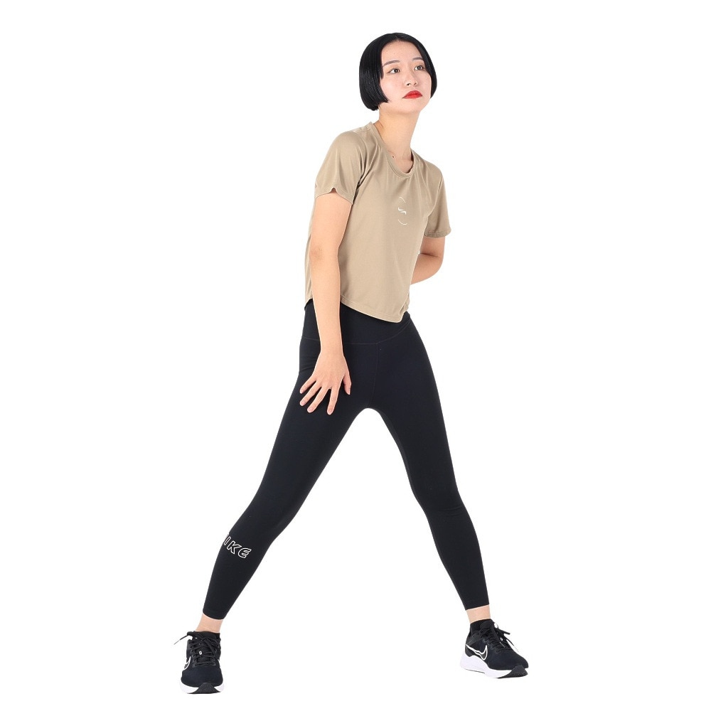 ナイキ（NIKE）（レディース）半袖Tシャツ レディースドライフィット ワン クロップ トップ FN7255-247